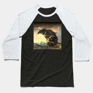 Landscape with Fractal Tree Baseball T-Shirt